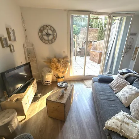 شقة Paillotte Bambou-montpellier Centre 10minutes - 35m2 Terrasse- Parking *